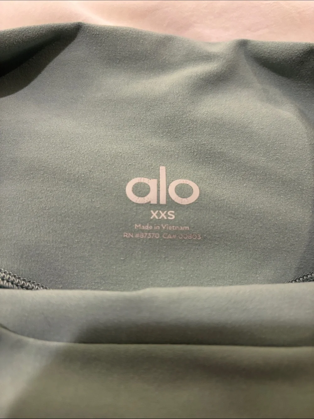 ALO Yoga Sage Green High-Rise Athletic Shorts Size XXS